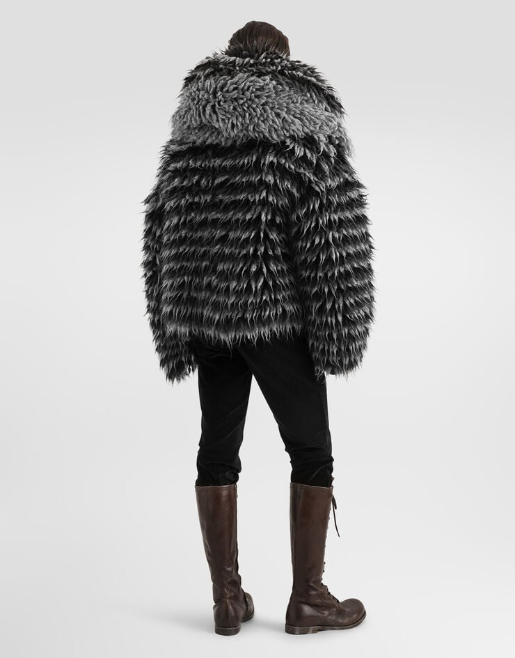Dolce & Gabbana Fur-effect knit cardigan Dolce & Gabbana Fur-effect knit cardigan Multicolor GXVBTTJGMMQ