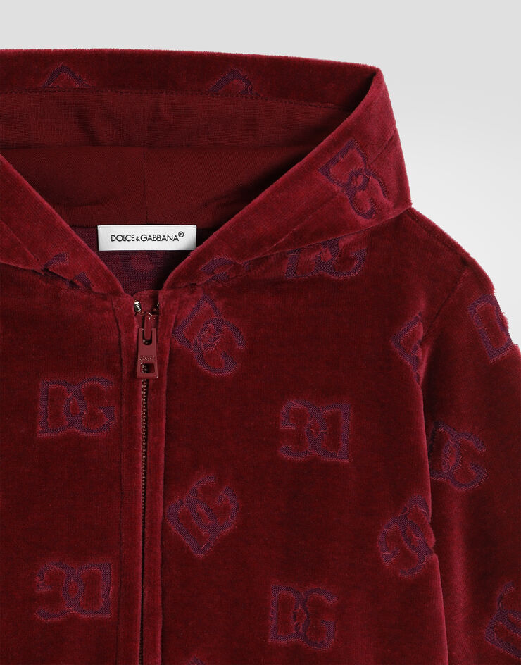 Dolce & Gabbana Logo jacquard jersey sweatshirt Dolce & Gabbana Logo jacquard jersey sweatshirt Red L2JWDLFJ7DL