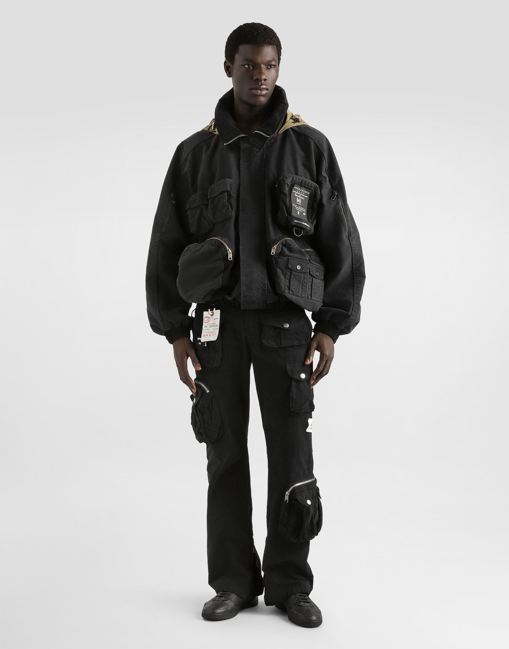 Waxed faille trousers in Black for Men | Dolce&Gabbana®