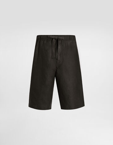 Dolce & Gabbana Linen fabric shorts Multicolor GP10DTFUFNV