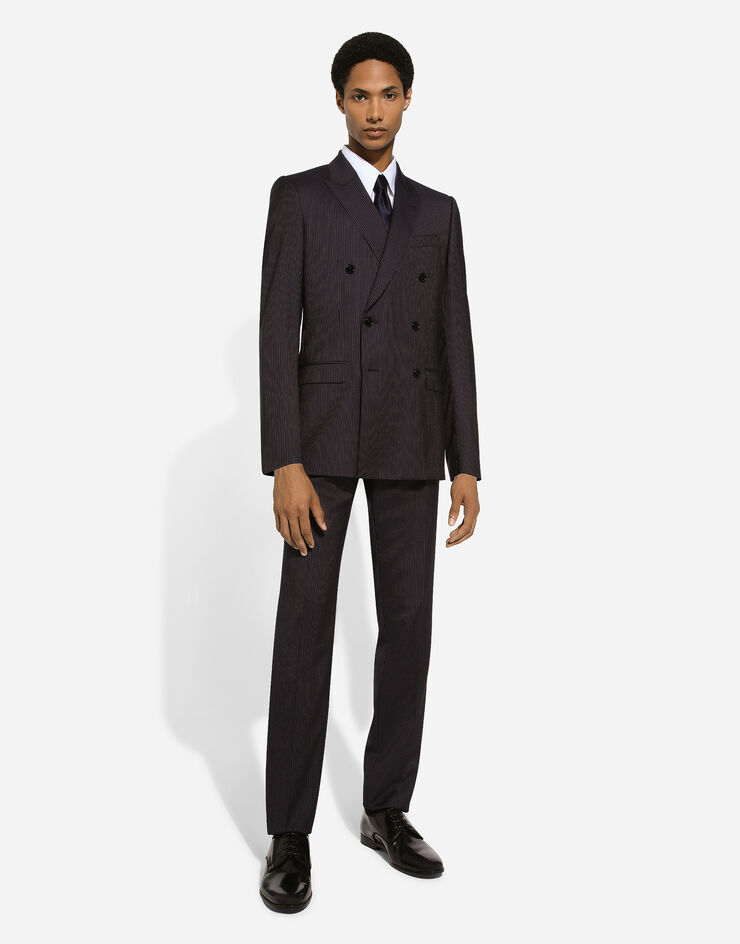 Dolce & Gabbana Pinstripe double-breasted Martini-fit suit Blue GK7SMTFR20G