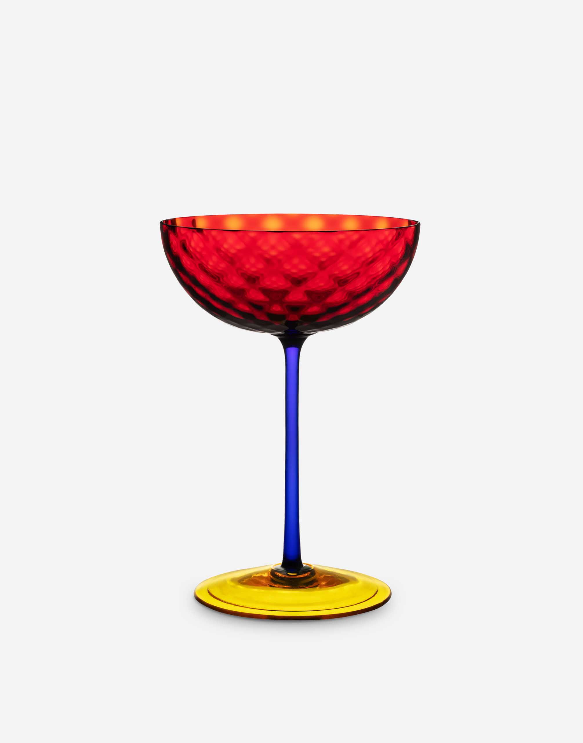Dolce & Gabbana Copa de champán de vidrio de Murano Multicolor TCBS08TCAI2