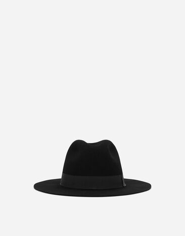 Dolce & Gabbana Chapeau Fedora en feutre de laine Imprimé F6JGHTHS10S