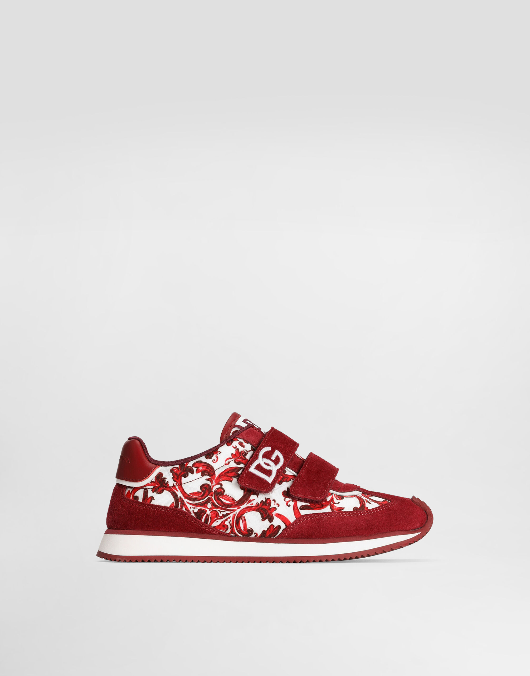 DG Cushion sneakers in majolica-print nylon in Multicolor for Men