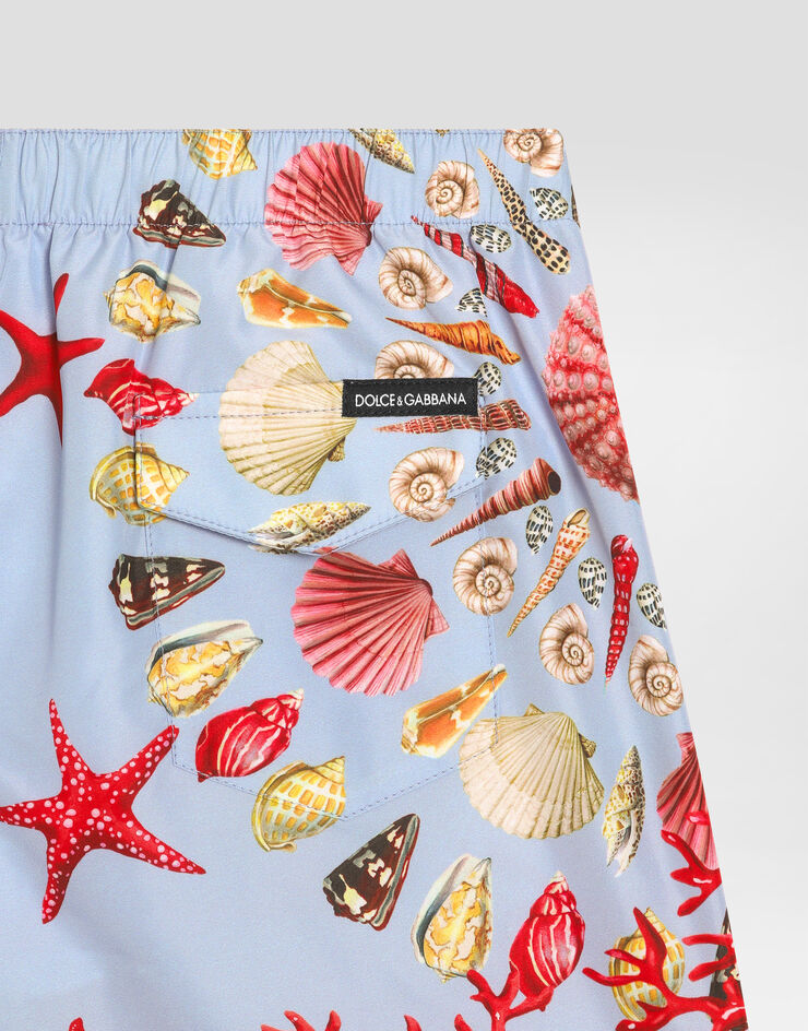 Dolce & Gabbana Shell-print medium canvas boxer shorts Multicolor L4J818ON07W