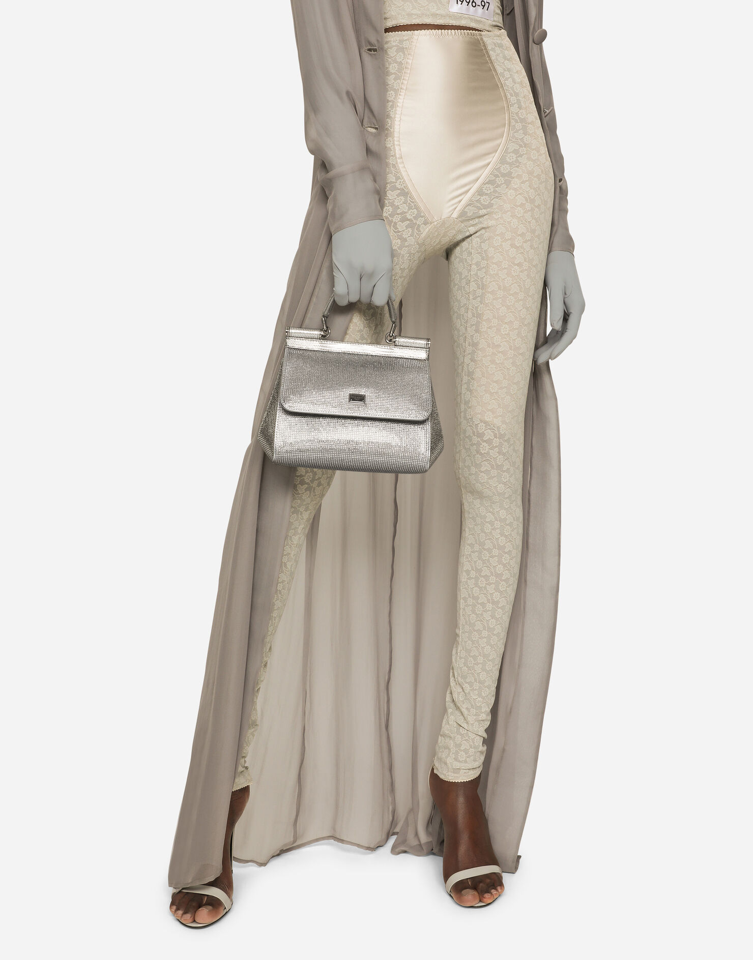 BORSASPALLA-TRACOLLA in Silver for Women | Dolce&Gabbana® US