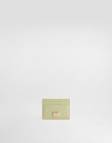 Dolce & Gabbana Dauphine calfskin card holder Green BI0330A1001