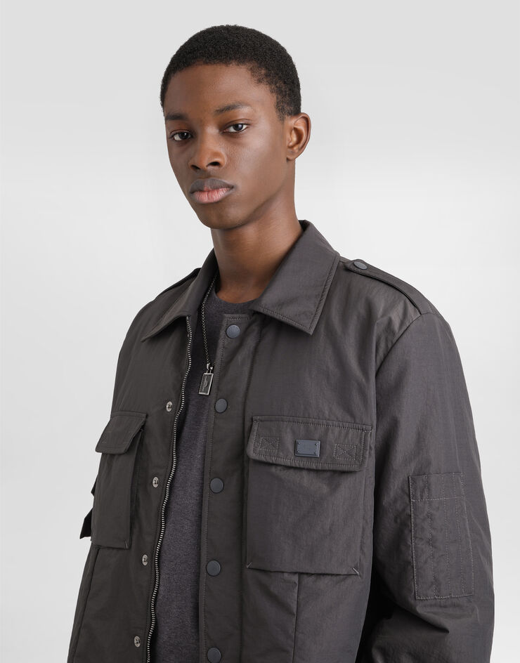 Dolce & Gabbana Technical fabric jacket with tag Grey G9BMITFUS28