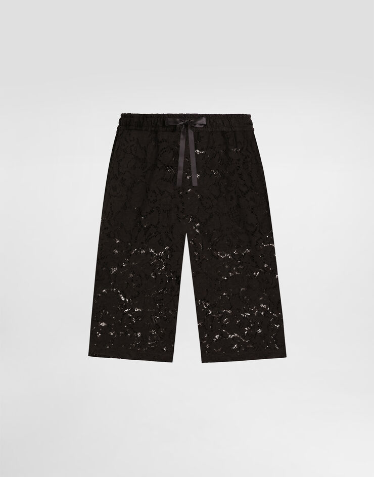 Dolce & Gabbana Cordonetto lace trousers Black GV37ATHLM5E
