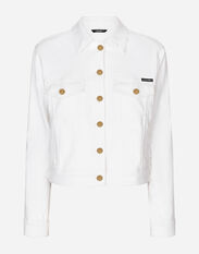 Dolce & Gabbana White denim jacket Print F0W1YTFSTBJ