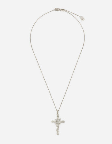 Dolce & Gabbana Easy Diamond pendant in white gold 18Kt and diamonds Gold WNND2GWYEDI