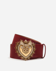 Dolce & Gabbana Luxury leather Devotion belt Red FB311AGDK16