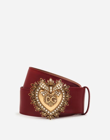 Dolce & Gabbana Luxury leather Devotion belt Red BI0330AG081