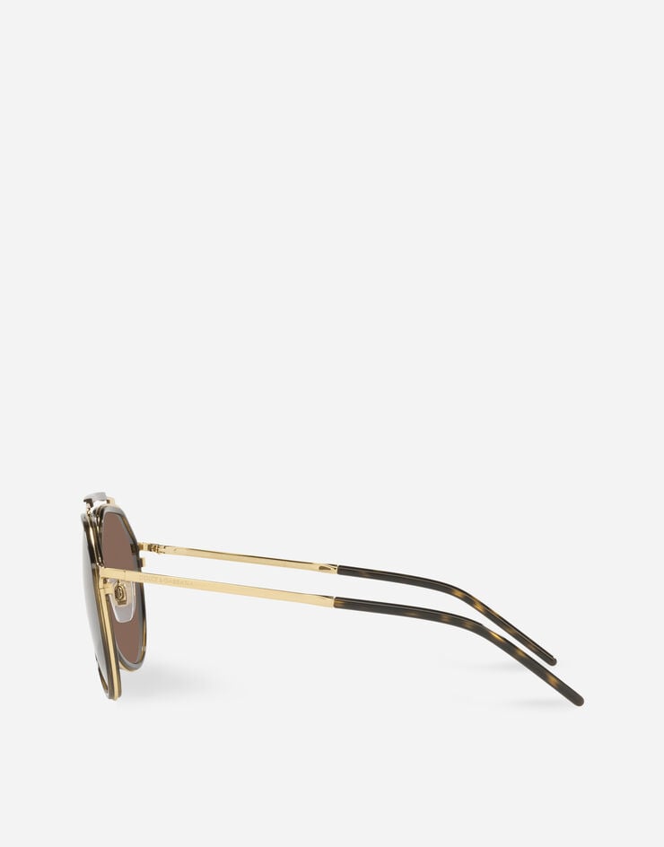 Dolce & Gabbana Солнцезащитные очки Madison золотой и гавана VG2277VM273