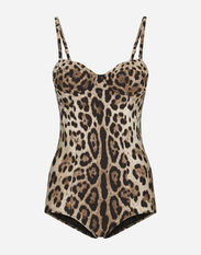 Dolce & Gabbana Leopard-print one-piece balconette swimsuit Print O8C09JFSG8G