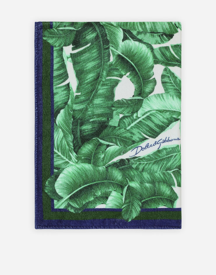 Dolce & Gabbana Махровое пляжное полотенце с принтом банановых деревьев принт LBJA18G7L3F