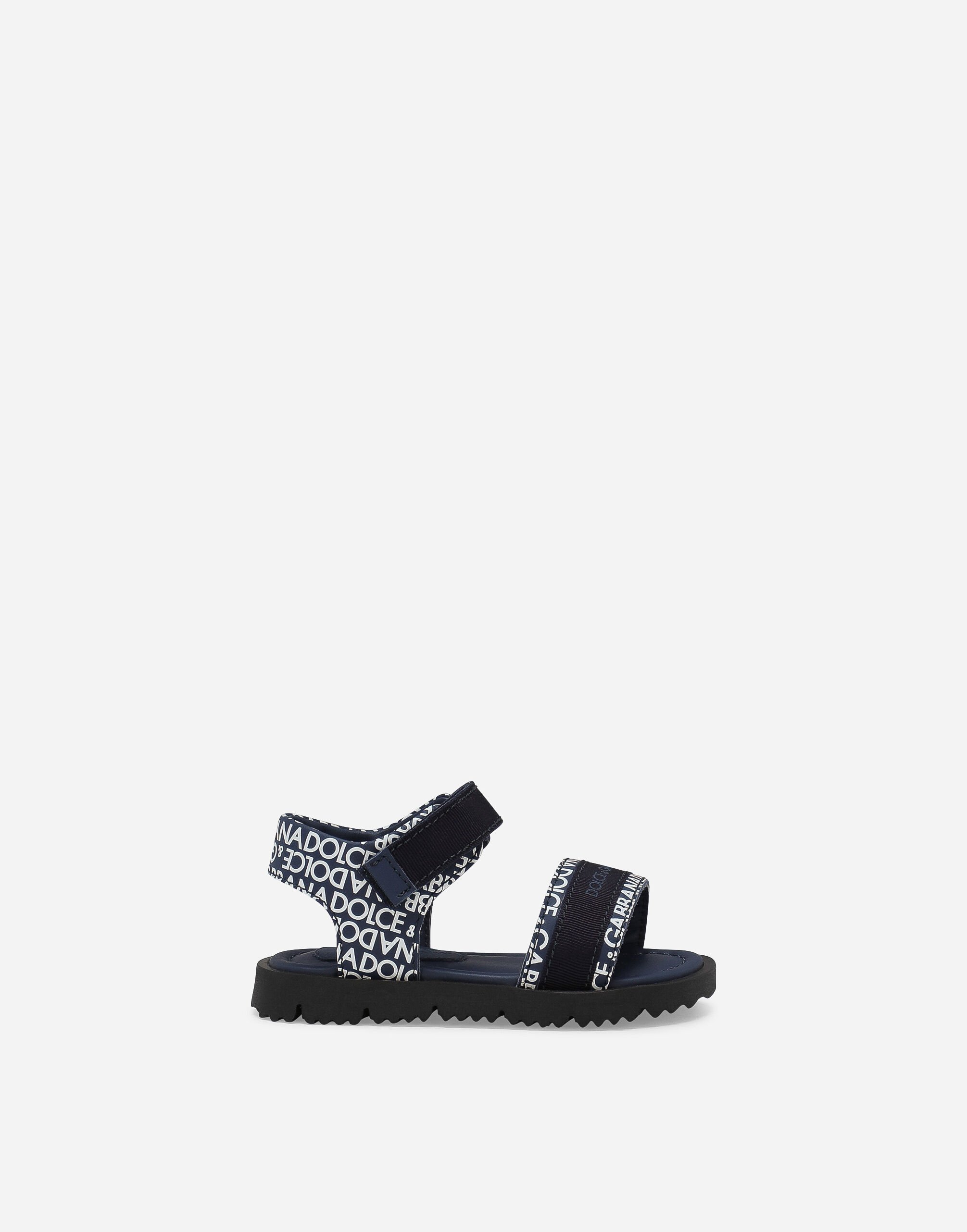 Dolce & Gabbana Printed calfskin sandals Beige L1KWF6JAWX7