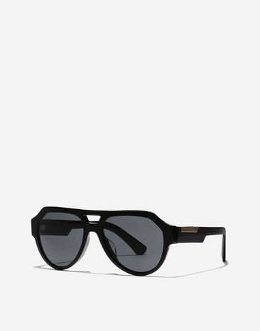 Dolce & Gabbana Mirror Logo Sunglasses Black VG446FVP187