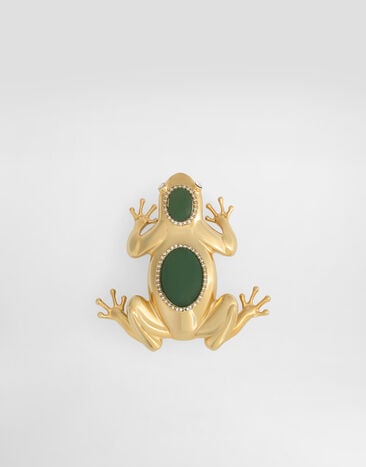 Dolce & Gabbana Sartoria frog-shaped brooch Gold WPS1A3W1111