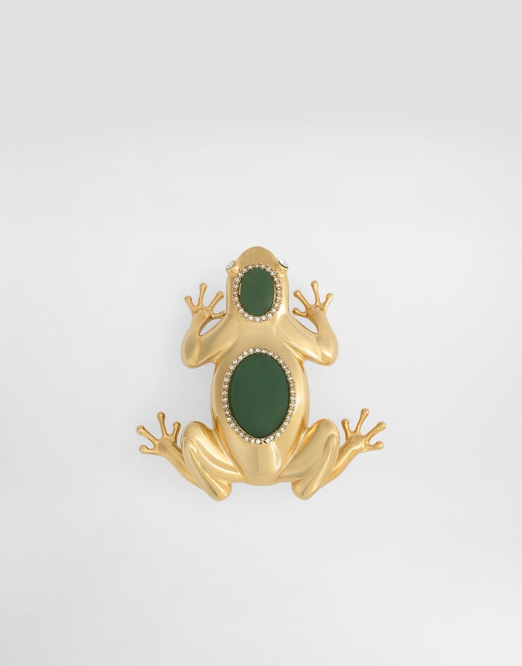 Dolce & Gabbana Sartoria frog-shaped brooch Gold WPS1A3W1111