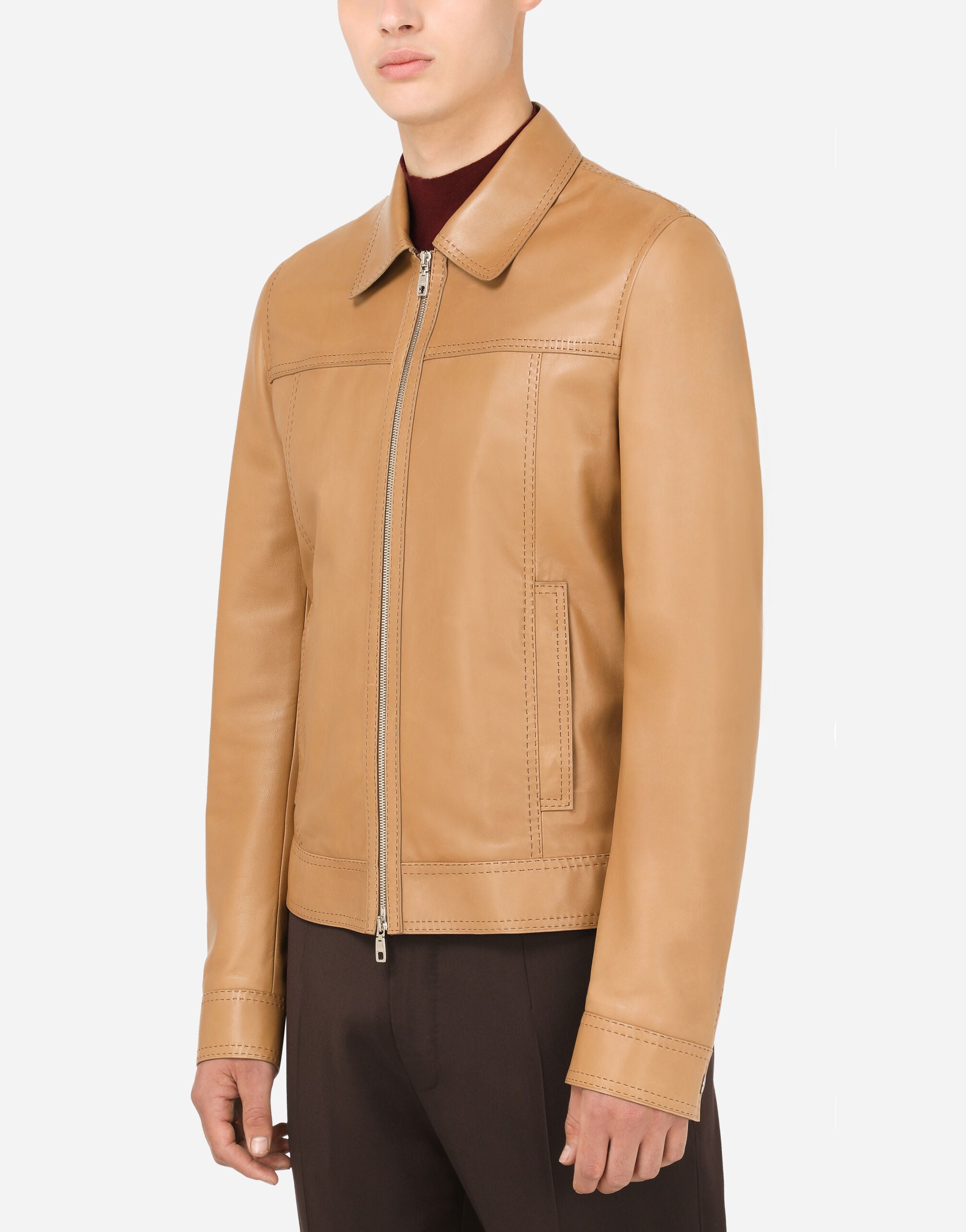 GIUBBOTTO in Beige for Men | Dolce&Gabbana® US