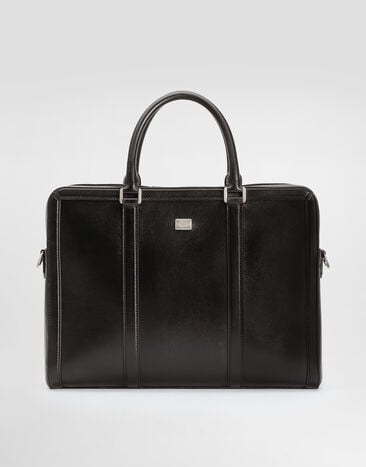 Dolce & Gabbana Calfskin briefcase Black BM2321AV956