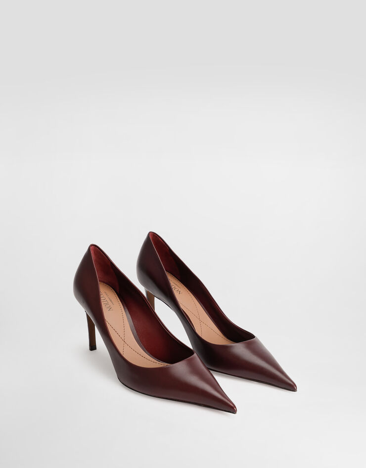 Dolce & Gabbana Devotion calfskin pumps Bordeaux CD1893AP412