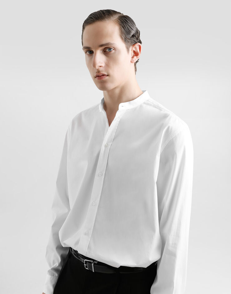 Dolce & Gabbana قميص قطني أبيض G5HR1TFU5T9
