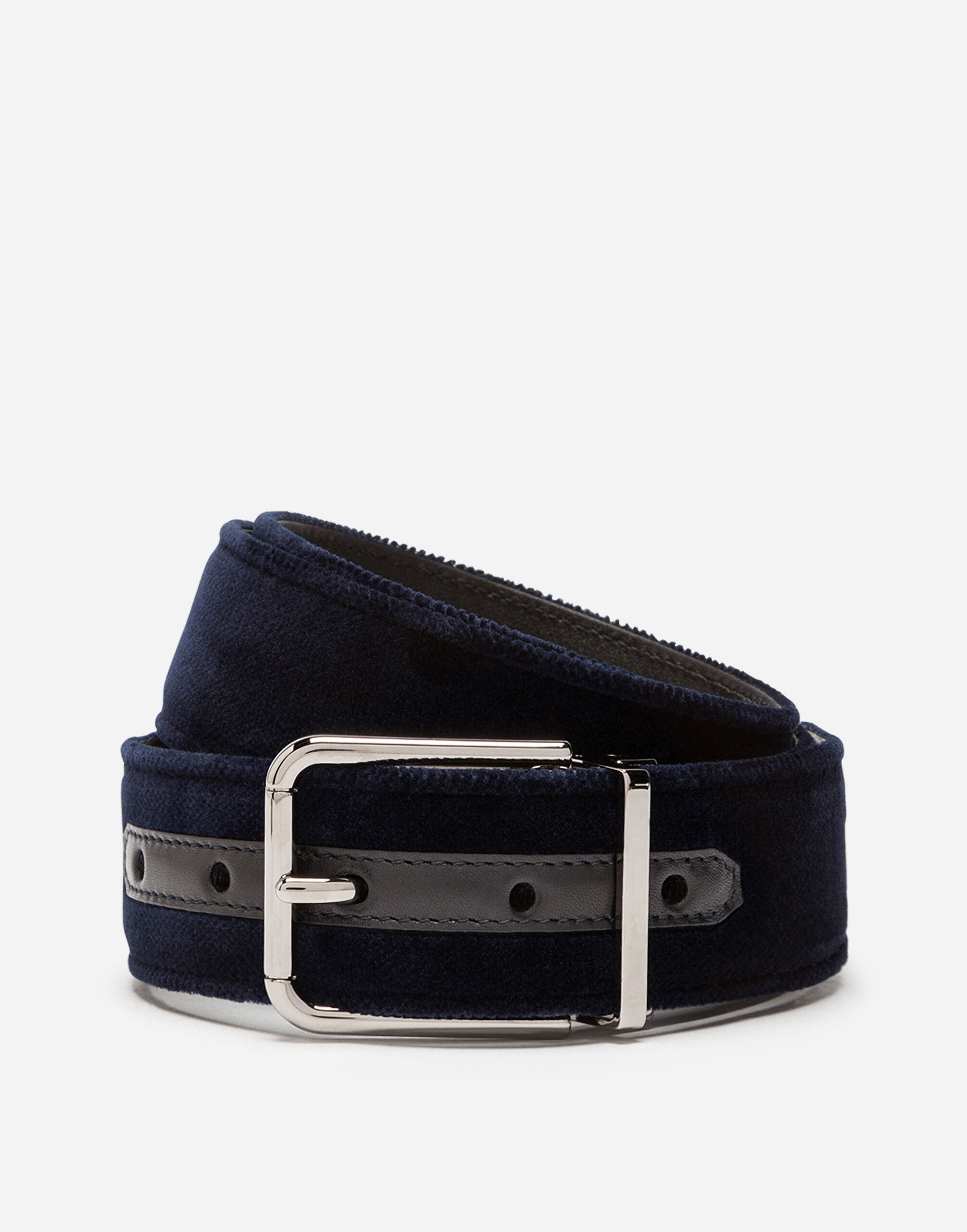 Dolce & Gabbana Velvet belt Blue BC4337A1607