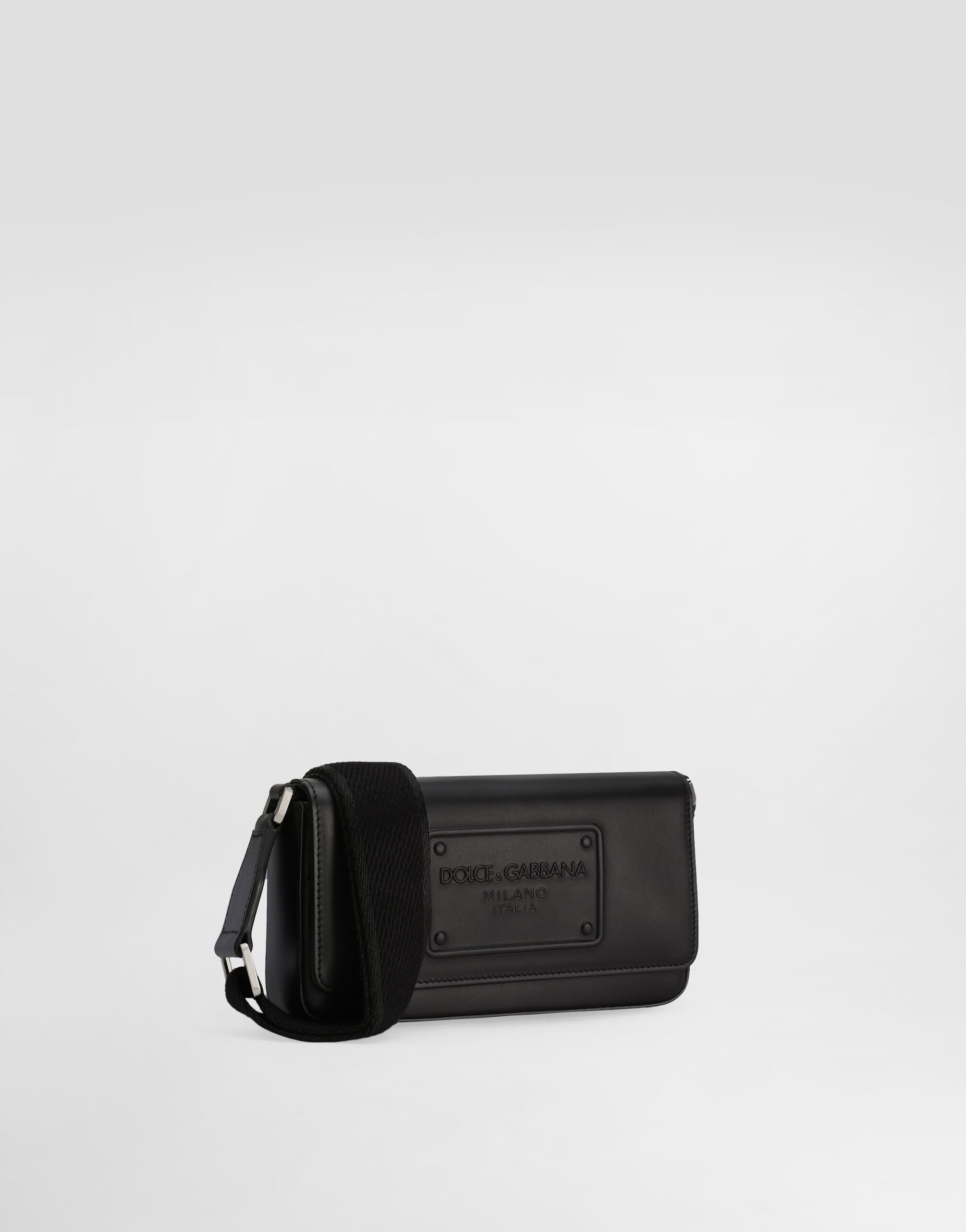 Calfskin mini bag in Black for Men | Dolce&Gabbana® US