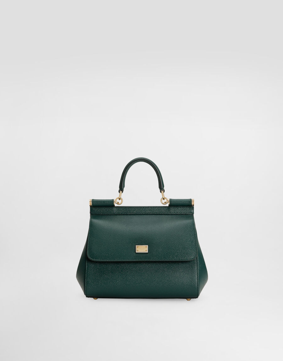 Small Sicily handbag in dauphine calfskin