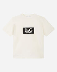 Dolce & Gabbana Interlock t-shirt with logo print Black L4JTEYG7CD8