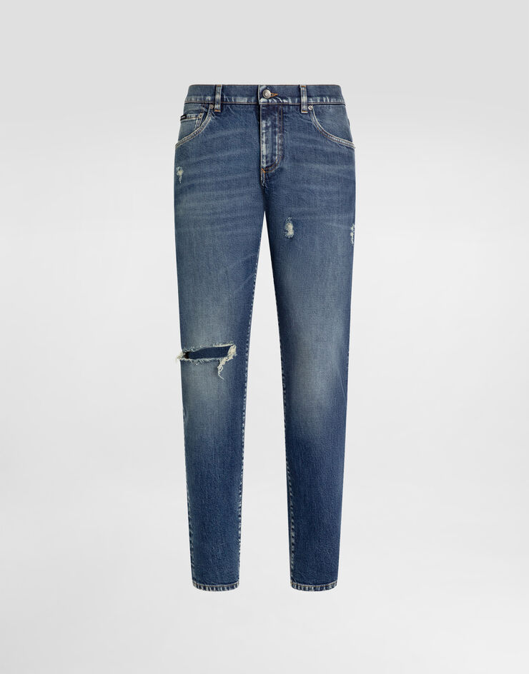 Dolce & Gabbana Vaqueros slim de algodón elástico Multicolor GY07CDG8NK4