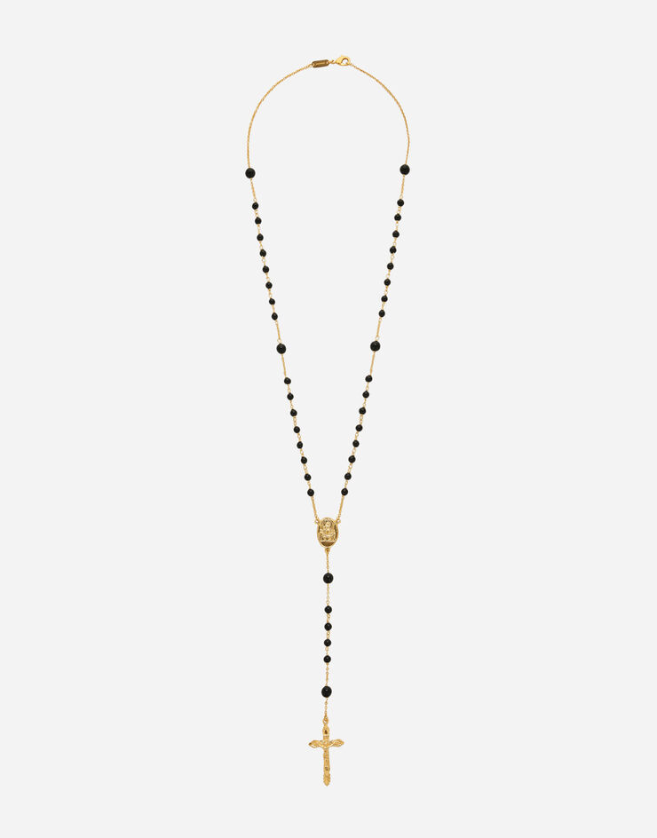 Dolce & Gabbana Rosary necklace with natural gemstones Gold WNG102W0001
