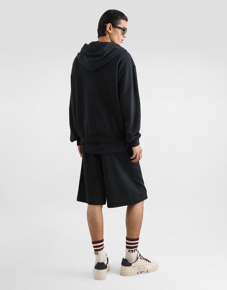 Dolce & Gabbana Cotton t-shirt with patch Dolce & Gabbana Cotton t-shirt with patch Blue G8PN9ZG7PZF