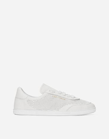 Dolce & Gabbana Perforated calfskin Saint Tropez sneakers Black BP0330AG219