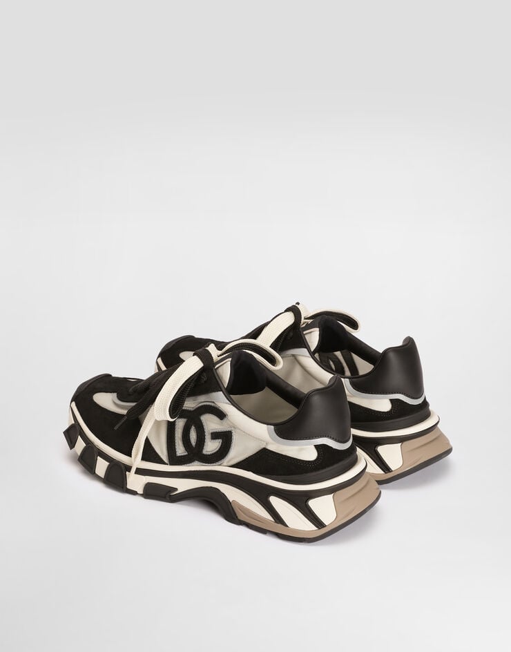 Dolce & Gabbana DG country road nylon and leather sneakers White CS2403A0205