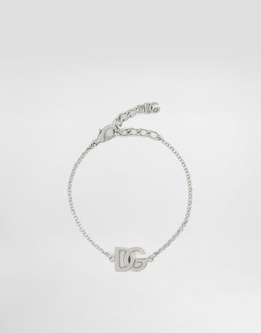 Dolce & Gabbana Link bracelet with DG-logo Silver WBN5W1W1111