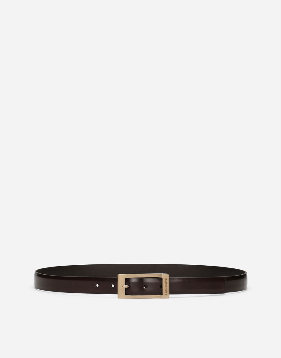 Brushed calfskin belt