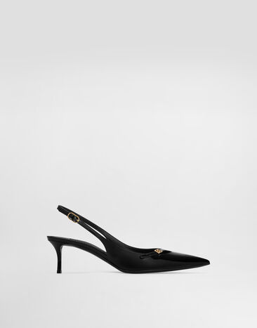 Dolce & Gabbana Patent leather slingback Black CG1062A1471
