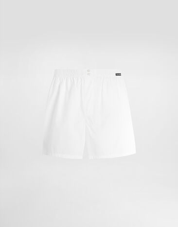 Dolce & Gabbana Cotton poplin boxer shorts White M3A12TON0ED