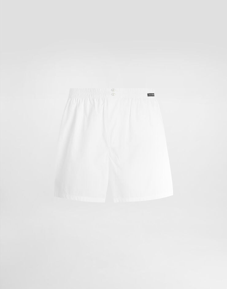 Dolce & Gabbana Boxershorts aus Baumwollpopeline White M3A12TON0ED