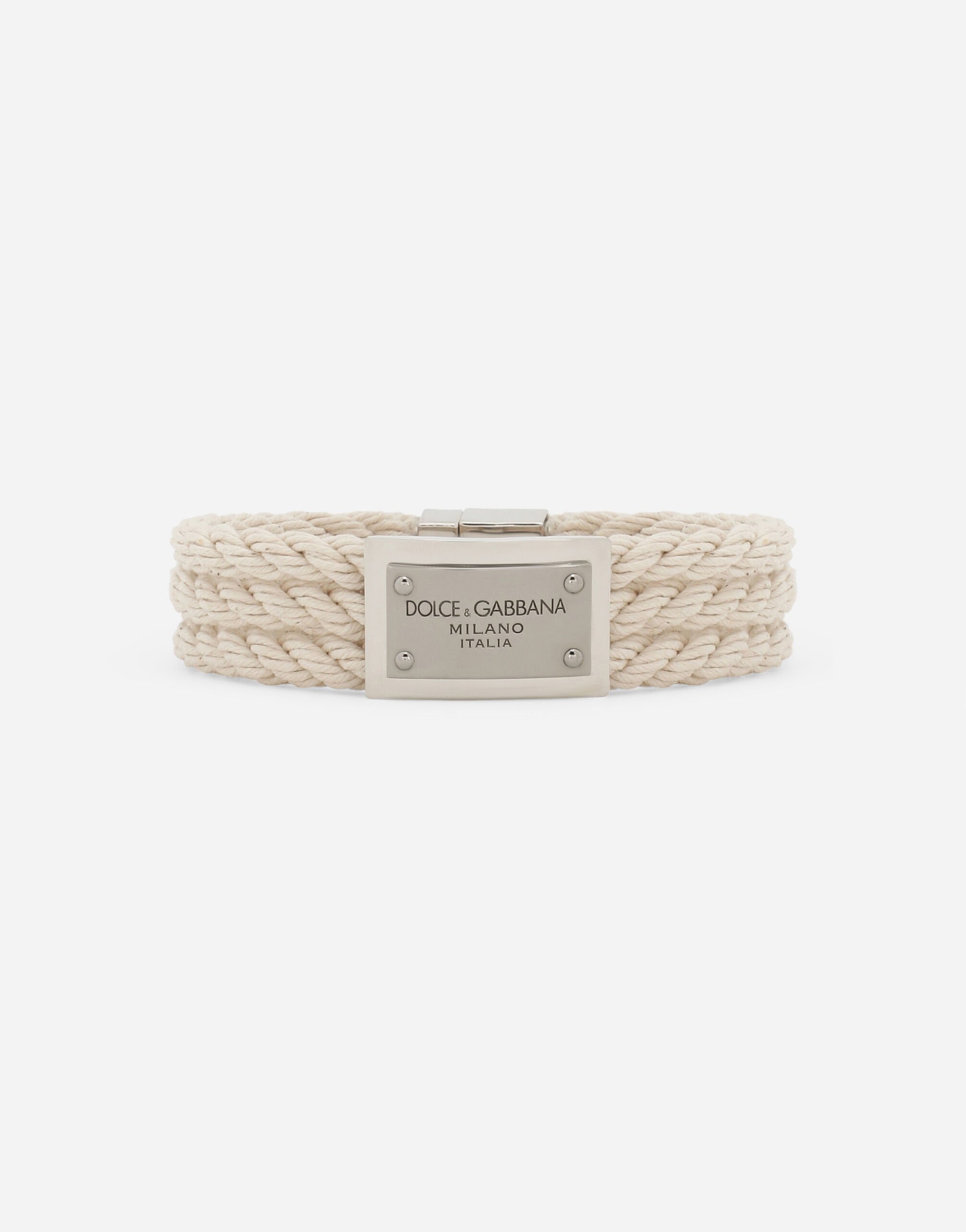 Dolce & Gabbana “Marina” cord bracelet Beige GH706ZGH200