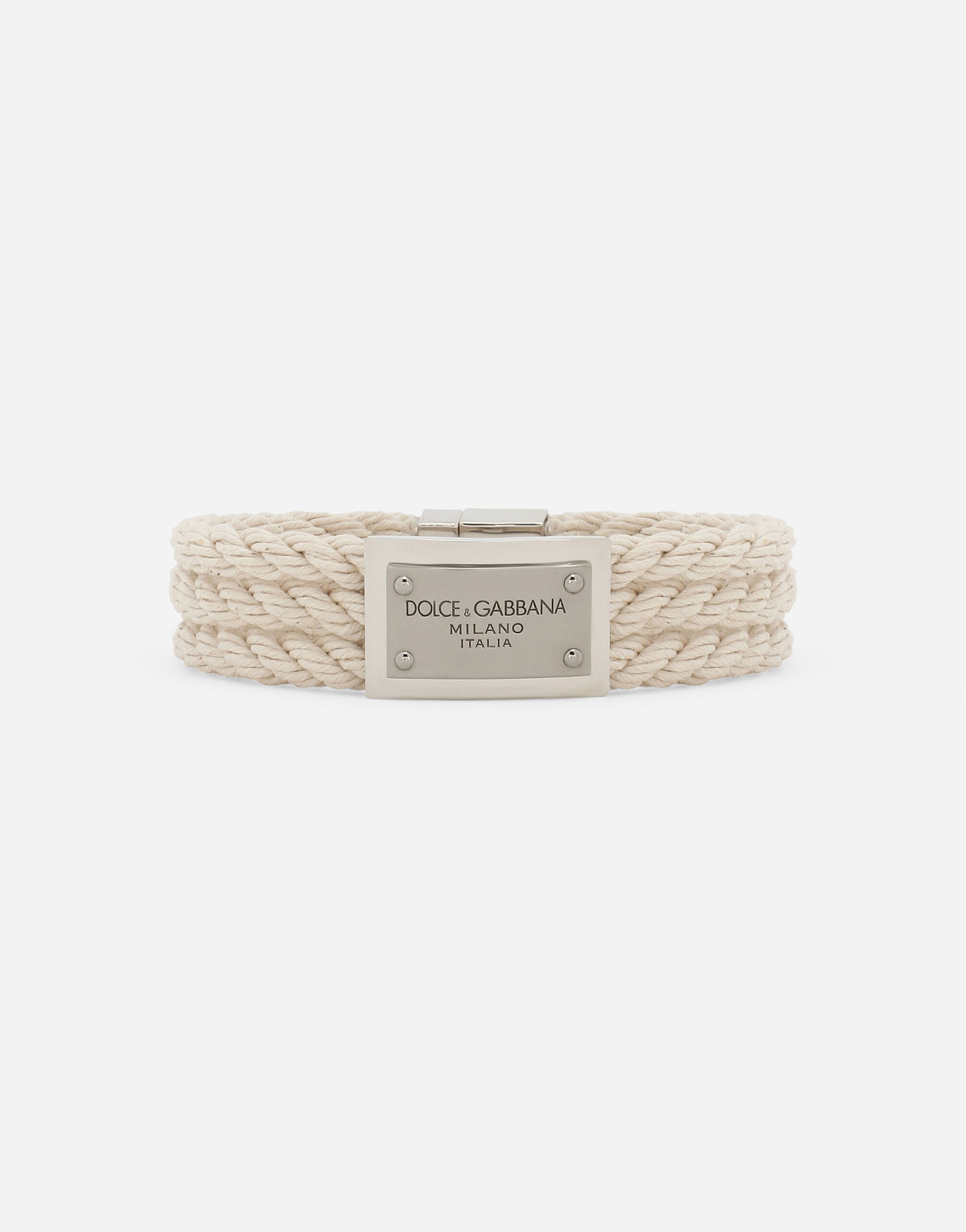 Dolce & Gabbana “Marina” cord bracelet Beige GH706ZGH200