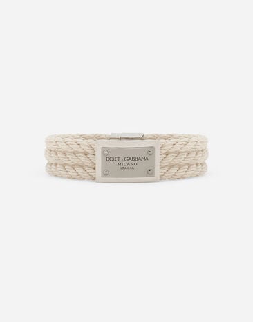 Dolce & Gabbana “Marina” cord bracelet Beige WBQ1M5W1111