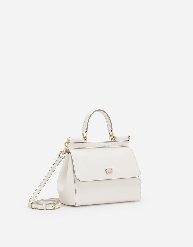 Dolce & Gabbana Sac à main Sicily moyen format Blanc BB6003B1001