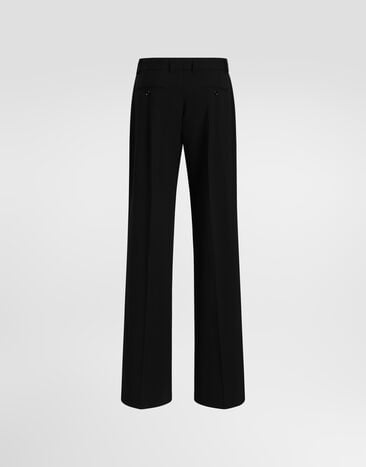 Dolce & Gabbana Micro-ribbed trousers Black FTC31TFUBG3