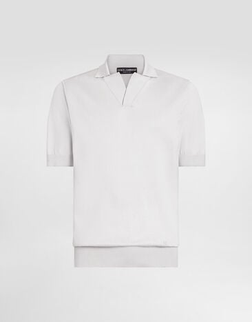 Dolce & Gabbana Silk polo shirt Dolce & Gabbana Silk polo shirt Grey GXZBTZJBSPK