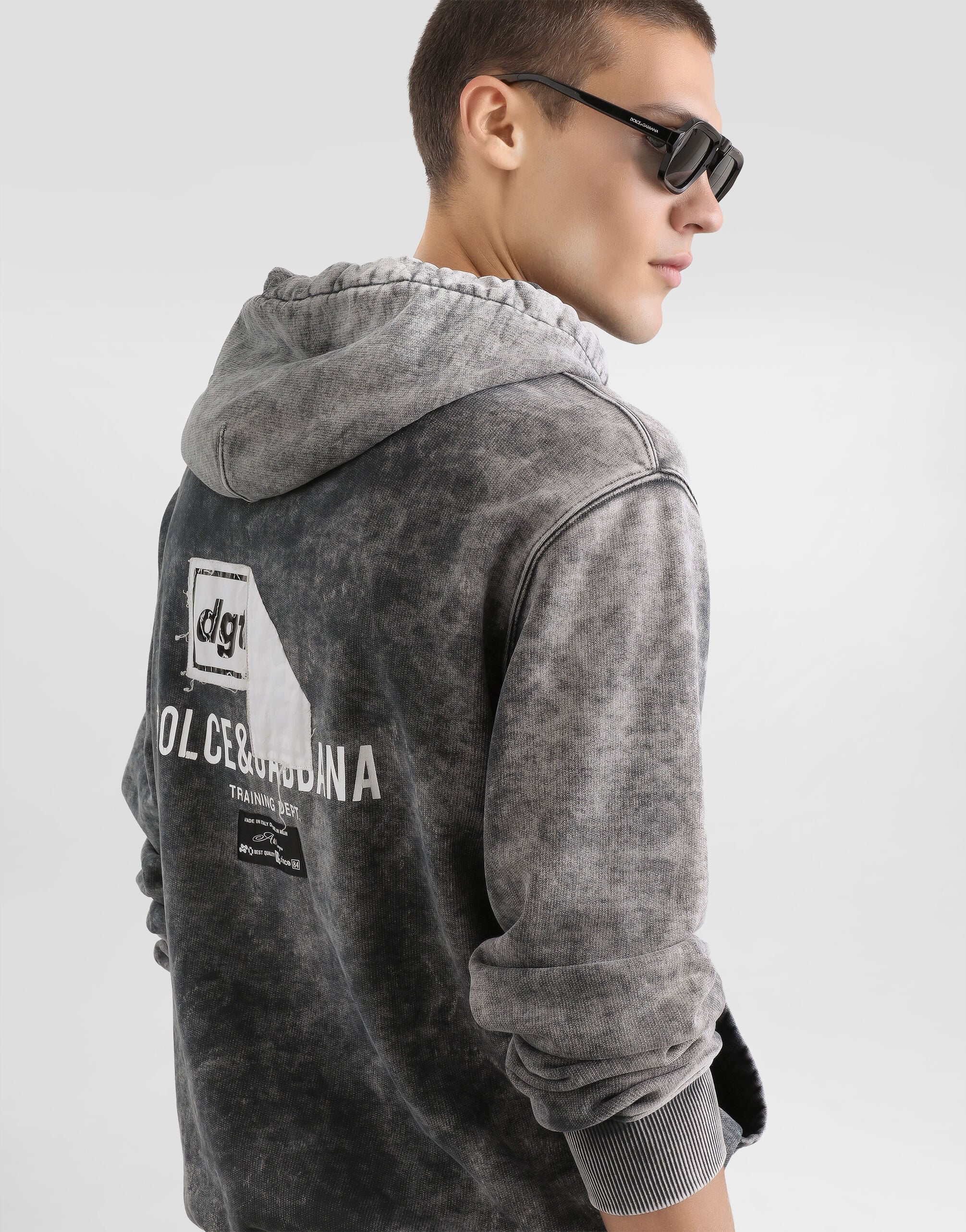 Jersey hoodie in Black for Men | Dolce&Gabbana® US