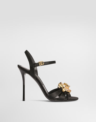 Dolce & Gabbana Satin sandals Black CR2075A7630